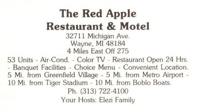 Red Apple Hotel Inn - Vintage Postcard (newer photo)